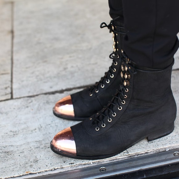 Jeffrey Campbell Zorro Leather Boots Size 6 - Picture 7 of 16